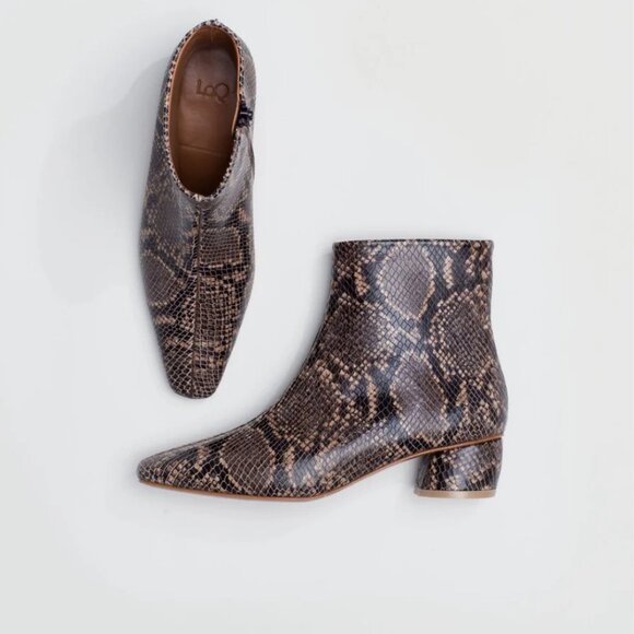 LOQ Matea Booties In Mink Python - 38 - Picture 1 of 6